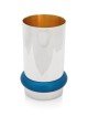 Petite tasse de Kiddouch en argent inspirée de la nature, cadeaux de Pâque, Ju israélien