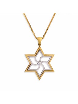 זהב לבן וצהוב יהלומי מגן דוד פנדה, מתנות ט"ו באב, א