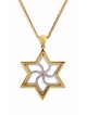 Étoile de David en or blanc et jaune Diamond Penda , Cadeaux Tu B'Av , I