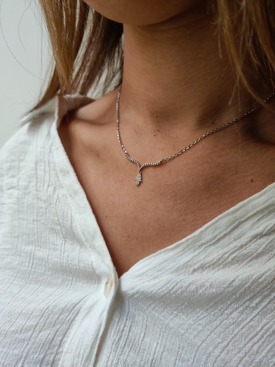 Collier Hamsa en or blanc 14K, cadeaux Tu B'Av, Judaica israélien