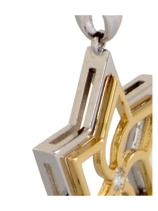 Pendentif moderne étoile de David en or blanc, cadeaux Tu B'Av, Juda israélien