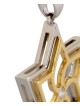 Pendentif moderne étoile de David en or blanc, cadeaux Tu B'Av, Juda israélien