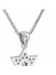 Collier pendentif diamant étoile de David en or blanc, Tu B'Av Gifts, Is
