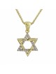 Petit pendentif étoile de David en or blanc, cadeaux Tu B'Av, judaïque israélien