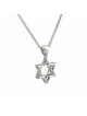 Petit pendentif étoile de David en or blanc, cadeaux Tu B'Av, judaïque israélien