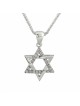 Pendentif étoile de David unique en or jaune avec diamètre, ajouter une chaîne 14 carats, I