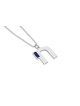 14k Or Massif Moderne Rond Émail Bleu Chai Penda , Cadeaux Tu B'Av , I