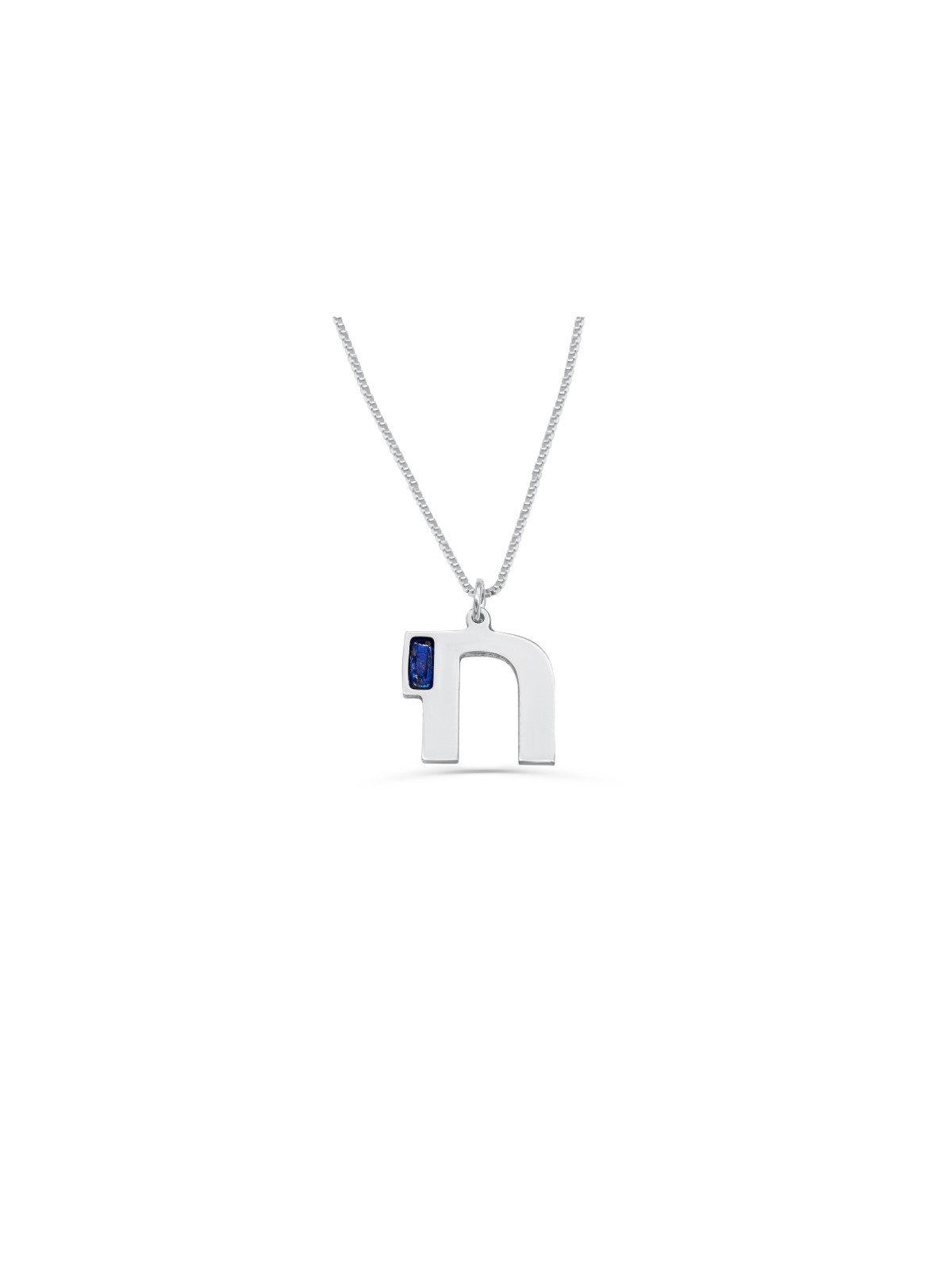 14k Or Massif Moderne Rond Émail Bleu Chai Penda , Cadeaux Tu B'Av , I