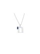 14k Or Massif Moderne Rond Émail Bleu Chai Penda , Cadeaux Tu B'Av , I