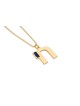 14k Solid Gold Modern Round Blue Enamel Chai Penda , Tu B'Av Gifts , I
