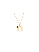 14k Or Massif Moderne Rond Émail Bleu Chai Penda , Cadeaux Tu B'Av , I