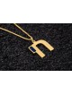 14k Solid Gold Modern Round Blue Enamel Chai Penda , Tu B'Av Gifts , I