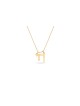 Chic and Stunning Gold Chai Necklace , Tu B'Av Gifts , Israeli Judaica