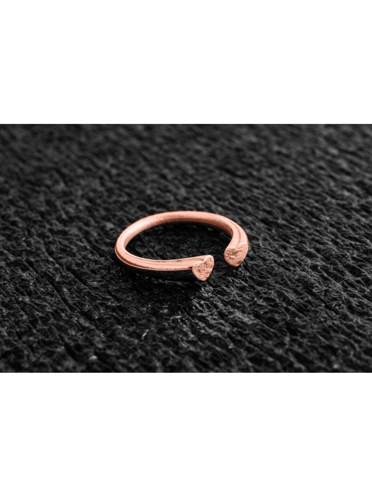 Bague ouverte empilable en or blanc 14 carats en forme de cœur, cadeaux de mariage juif, Isra