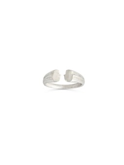 14K White Gold Hamsa Open Ring , Jewish Wedding Gifts , Israeli Judaic