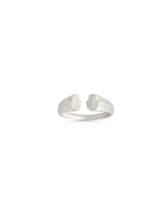 14K White Gold Hamsa Open Ring , Jewish Wedding Gifts , Israeli Judaic