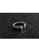 Bague ouverte Hamsa en or blanc 14K, cadeaux de mariage juif, judaïque israélien