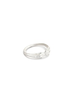 Bague ouverte empilable en or blanc Star 14K, cadeaux de mariage juif, Israël