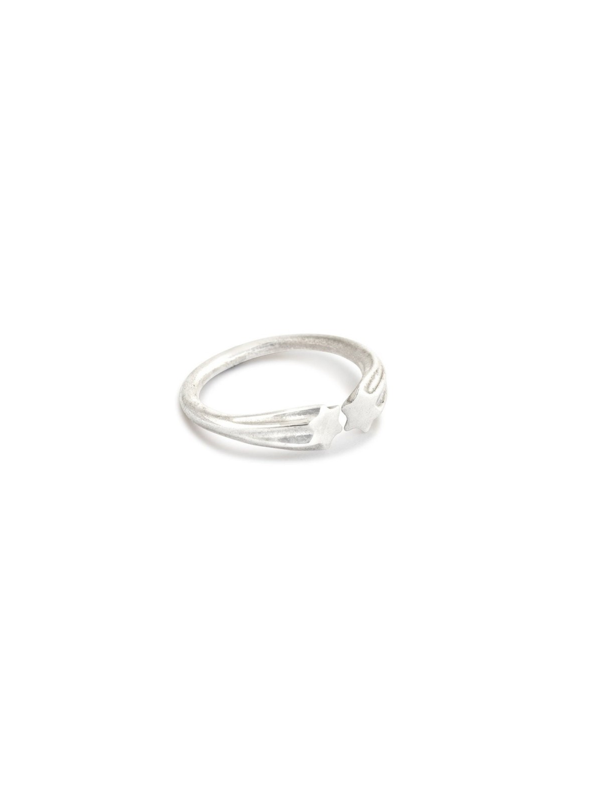 Bague ouverte empilable en or blanc Star 14K, cadeaux de mariage juif, Israël