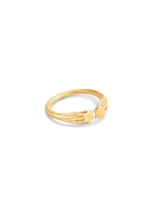 Bague ouverte empilable en or blanc Star 14K, cadeaux de mariage juif, Israël