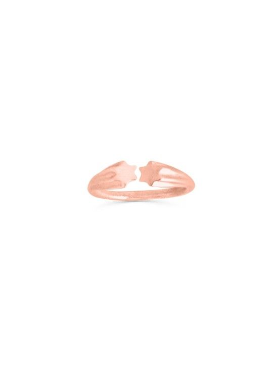 Bague ouverte empilable en or blanc Star 14K, cadeaux de mariage juif, Israël