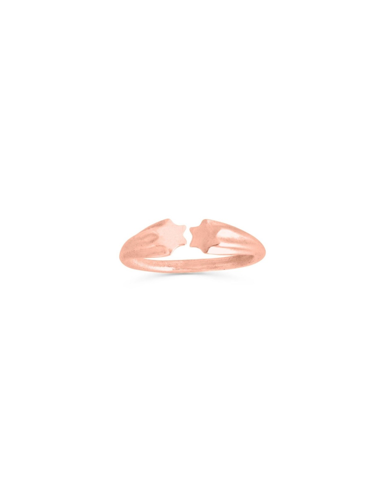 Bague ouverte empilable en or blanc Star 14K, cadeaux de mariage juif, Israël