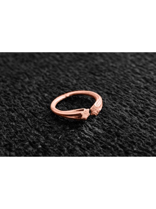 Bague ouverte empilable en or blanc Star 14K, cadeaux de mariage juif, Israël