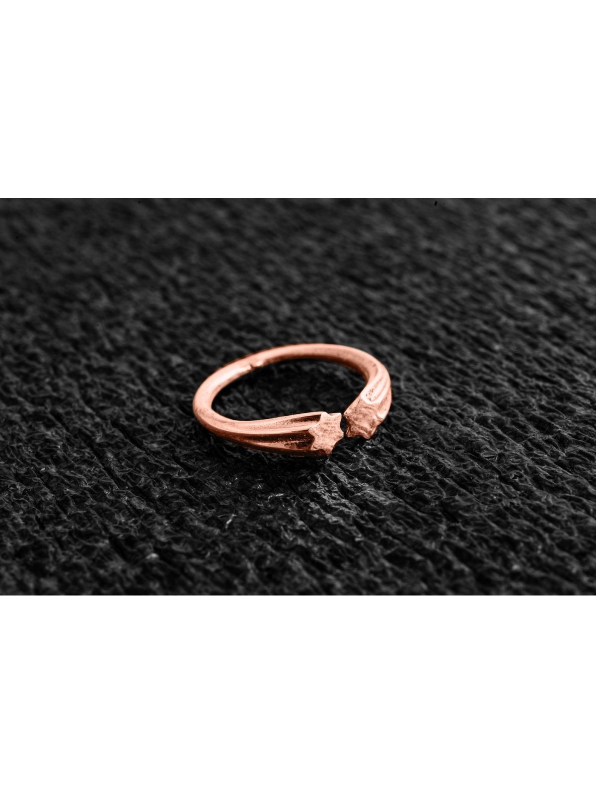Bague ouverte empilable en or blanc Star 14K, cadeaux de mariage juif, Israël