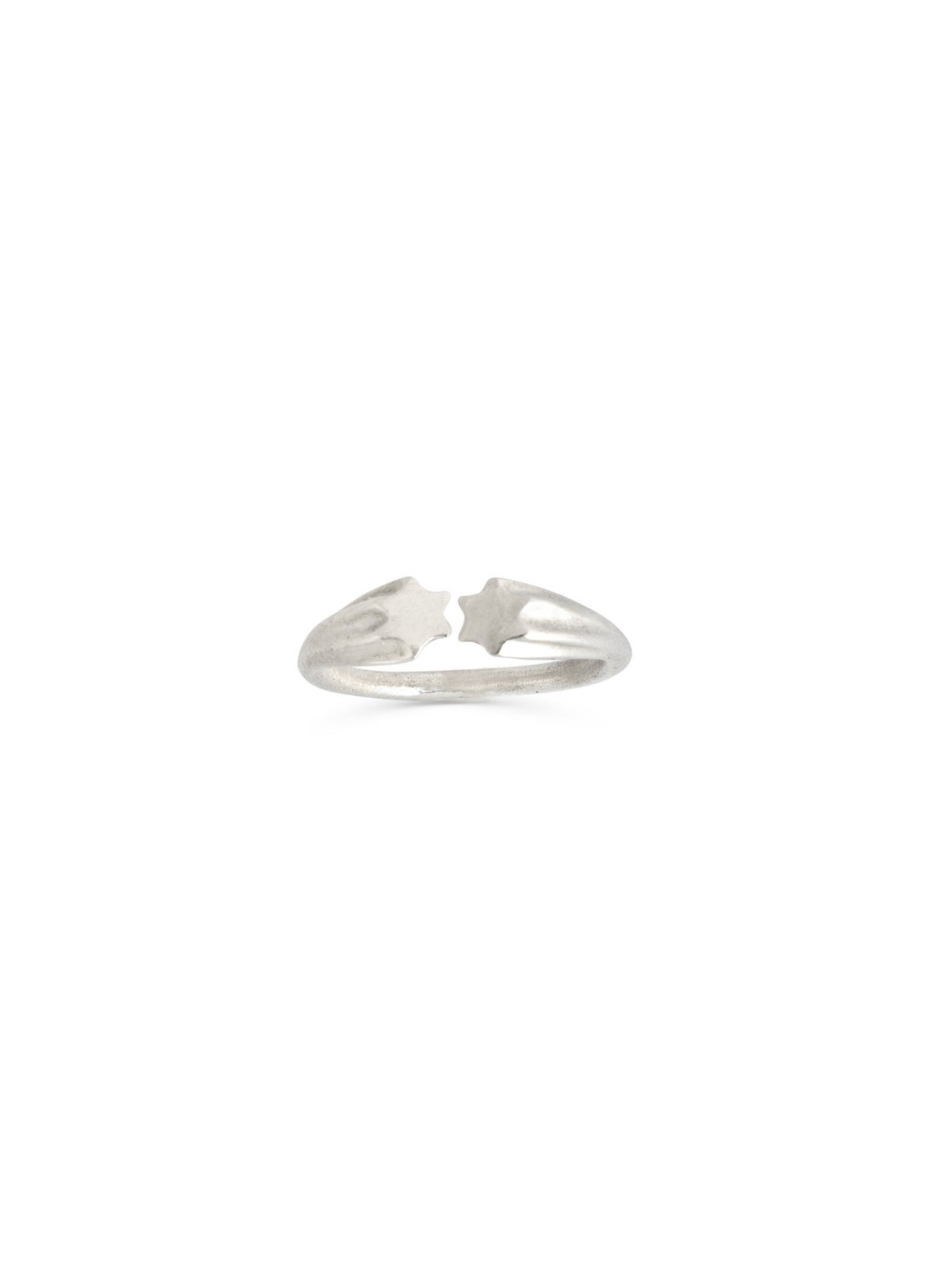 Bague ouverte empilable en or blanc Star 14K, cadeaux de mariage juif, Israël