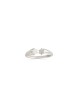 Bague ouverte empilable en or blanc Star 14K, cadeaux de mariage juif, Israël