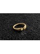 Bague ouverte empilable en or blanc Star 14K, cadeaux de mariage juif, Israël