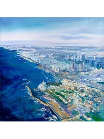 Peinture à l'huile originale magnifique et colorée, cadeaux Tu B'Av, I