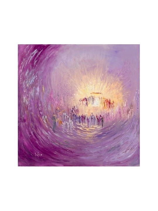 Romantic Abstract Painting of A Jewish Wedding , Jewish Abstract Art ,