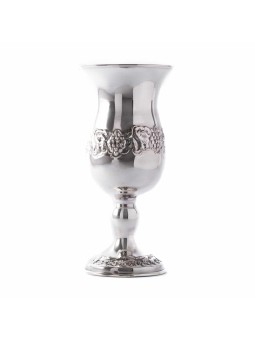 Grande Coupe de Kiddouch en Argent Sterling , Cadeaux de Pâque , Judaica Israélienne