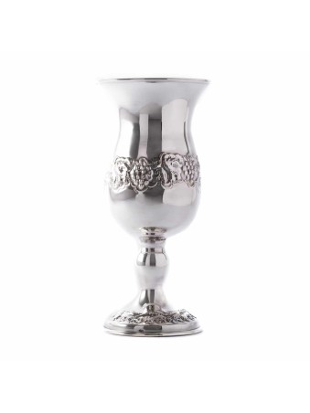 Grand Sterling Silver Kiddush Cup , Passover Gifts , Israeli Judaica