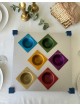 Aluminum Colorful Contemporary Square Passover Sed , Aluminum Seder Pl