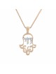 Élégant pendentif Chai et Hamsa en or, cadeaux Tu B'Av, Judaica israélien