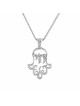Élégant pendentif Chai et Hamsa en or, cadeaux Tu B'Av, Judaica israélien