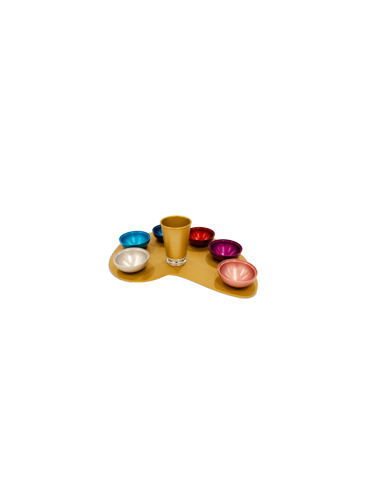 A Colorful Seder Plate Made of Anodized Aluminum , Aluminum Seder Plat