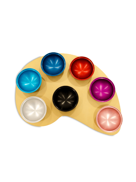 A Colorful Seder Plate Made of Anodized Aluminum , Aluminum Seder Plat