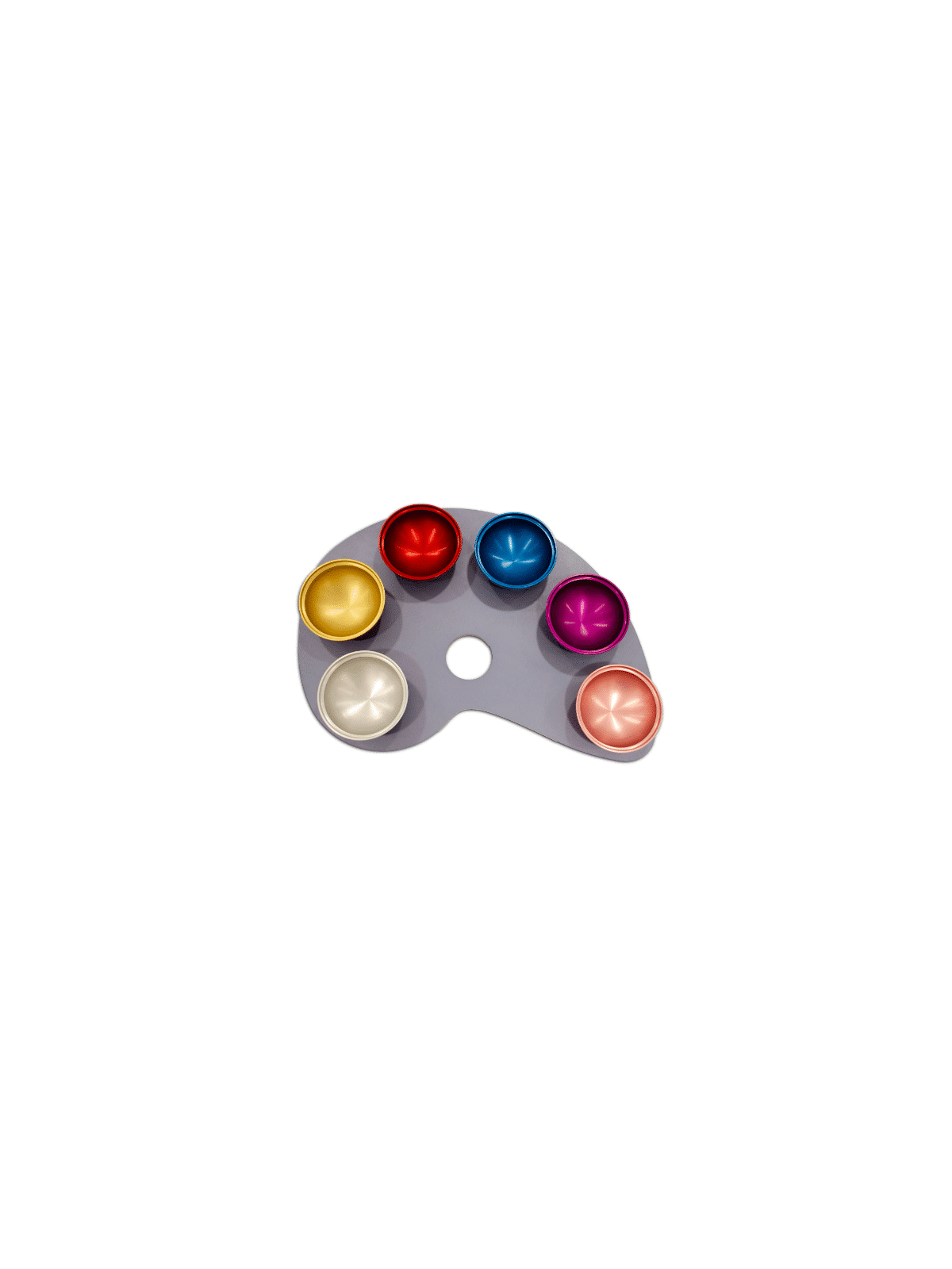 A Colorful Seder Plate Made of Anodized Aluminum , Aluminum Seder Plat