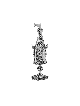 Boîte à épices Besamim en argent en forme de tour en filigrane, argent Sterling J