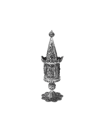 Yemenite Filigree Design Silver Spices Box With Fl , Sterling Silver J