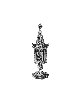 Boîte à épices en argent de conception en filigrane yéménite avec Fl, argent sterling J