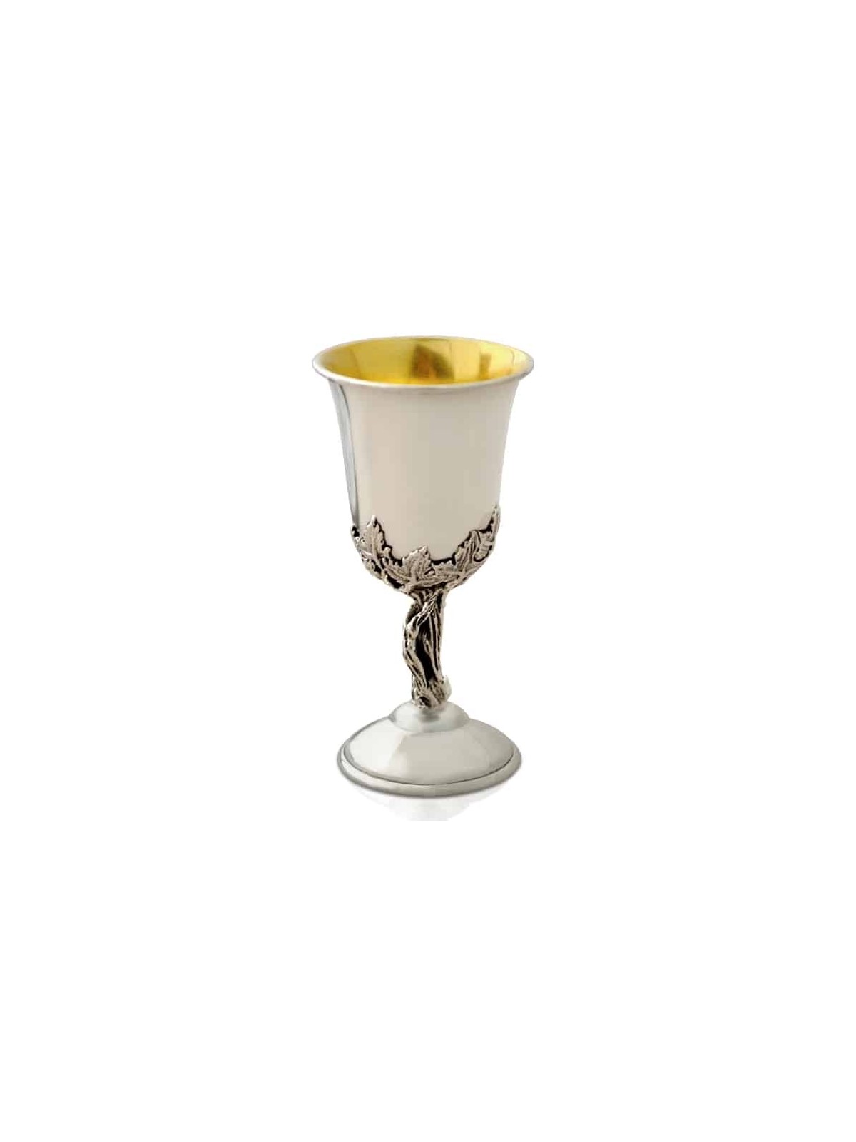 Petite tasse de Kiddouch en argent sterling inspirée de la nature, cadeaux de Pâque,
