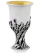 Extraordinary 925 Sterling Silver Kiddush Cup , Passover Gifts , Israe