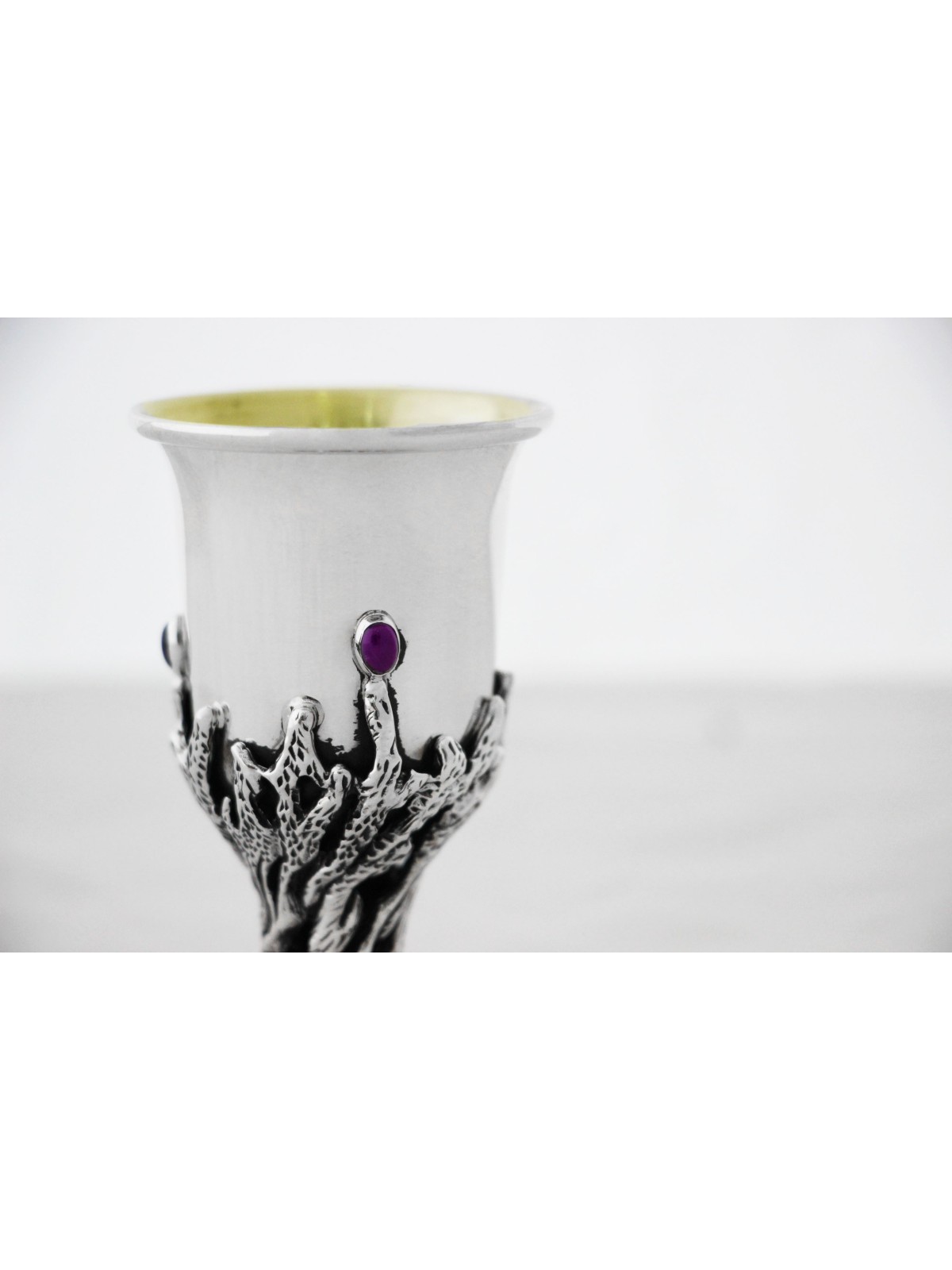 Extraordinary 925 Sterling Silver Kiddush Cup , Passover Gifts , Israe