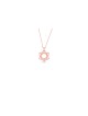 Swirly Star of David and Hearts Gold Pendant , Tu B'Av Gifts , Israélien