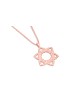 Swirly Star of David and Hearts Gold Pendant , Tu B'Av Gifts , Israélien