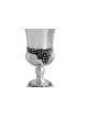 Tasse de Kiddouch aux raisins en argent sterling avec ensemble d'assiettes, cadeaux de Pâque, I